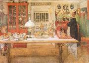 Carl Larsson Just a Sip Germany oil painting artist